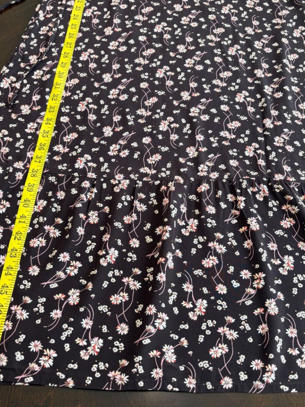 Fat Face Brown Floral Faux Wrap Maxi Dress US Sz 4 Tie Waist Bohemian Prairie - Picture 7 of 9